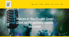Desktop Screenshot of newcreationevents.com